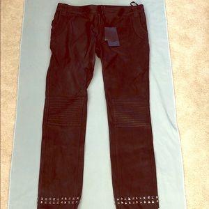 NWT Zaria & Voltaire Leather Pants